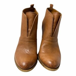 Lucky Brand Brown Leather Ankle Boots Size 8